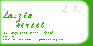 laszlo hertel business card